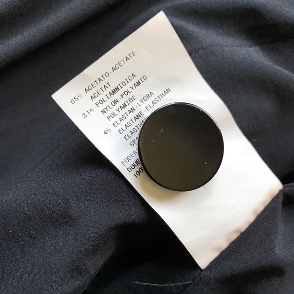 ARMANI COLLECIONI BLACK ONE BUTTON BLAZER - Picture 7 of 8